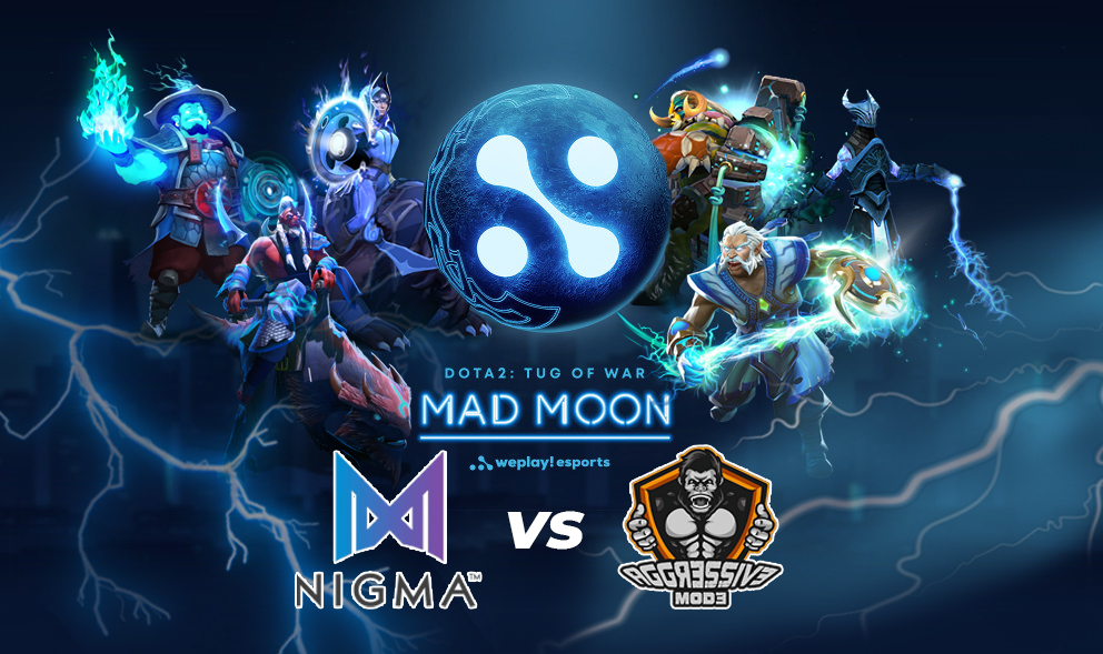 Новости. Последний матч в групповом этапе WePlay! Tug of War: Mad Moon - Agressive Mode и Nigma.